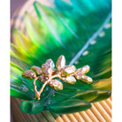 Daum Palm Beach Large Leaf Bowl By Emilio Robba 225ex, alternate view
