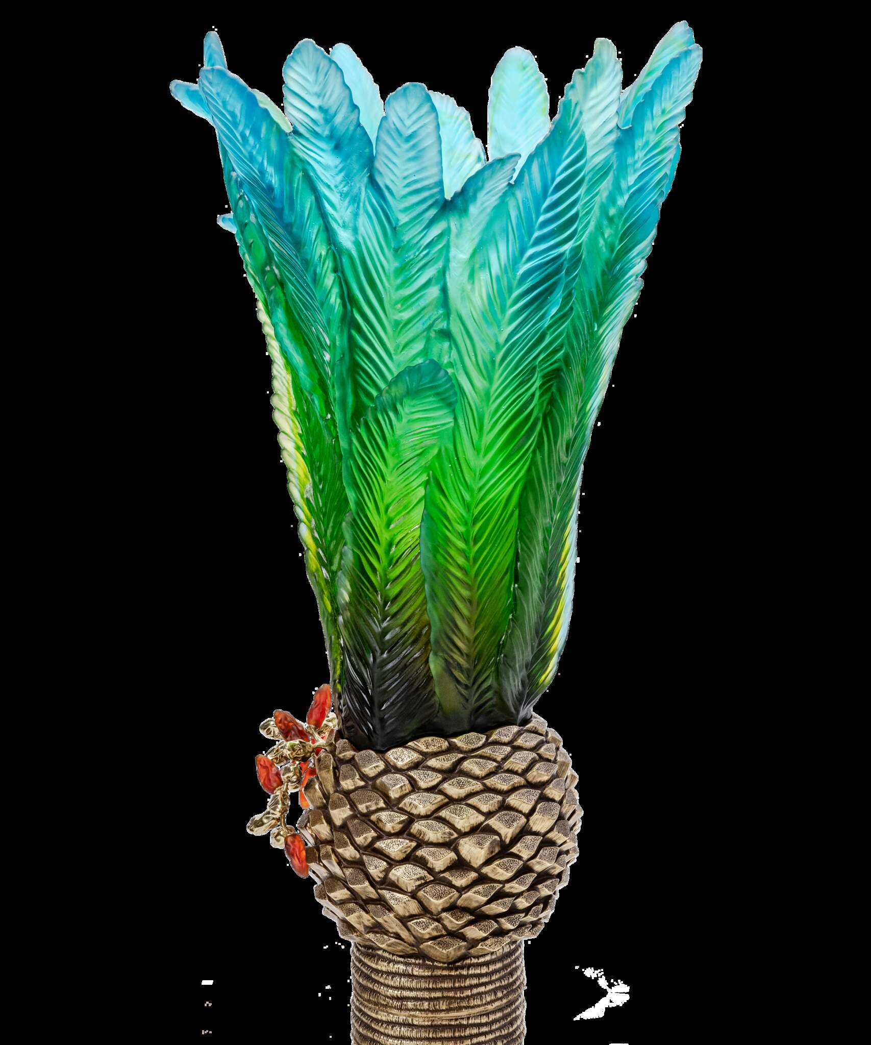 Daum Palm Beach Prestige Vase By Emilio Robba 99ex