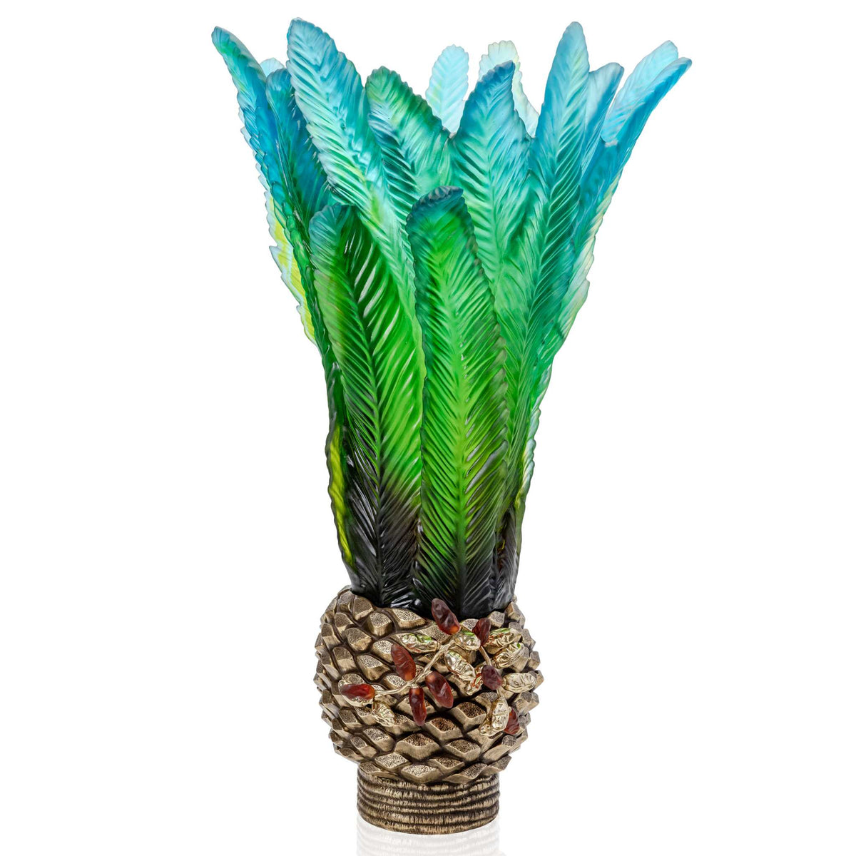 Daum Palm Beach Prestige Vase By Emilio Robba 99ex, alternate view