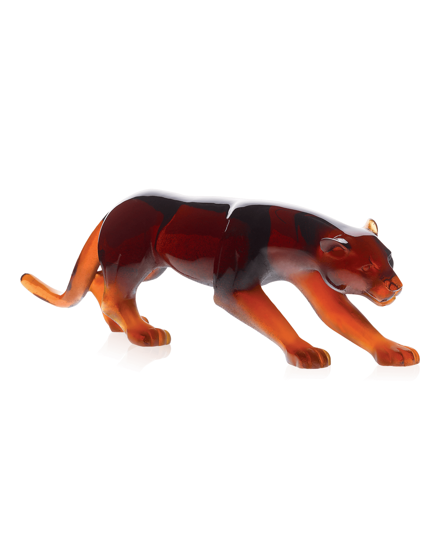 Daum Panther Sculpture — Amber