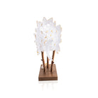 Daum Punky Fish White and Gold By Patrick Rougereau 25ex Sculpture, alternate view