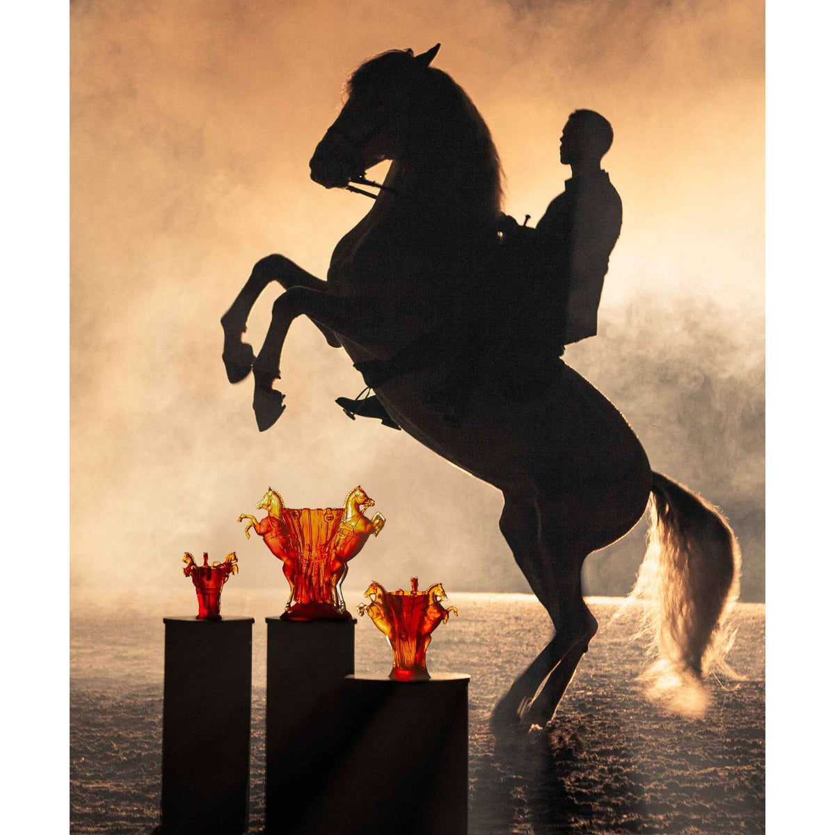 Daum Rêve Equestre Medium Vase 225ex, alternate view