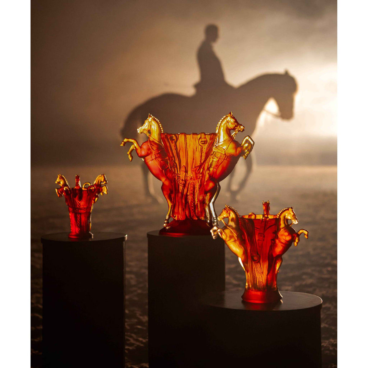 Daum Rêve Equestre Small Vase 225ex, alternate view