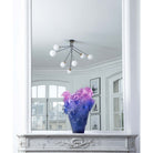 Daum Rose Passion Magnum Vase – Blue and pink 99ex, alternate view