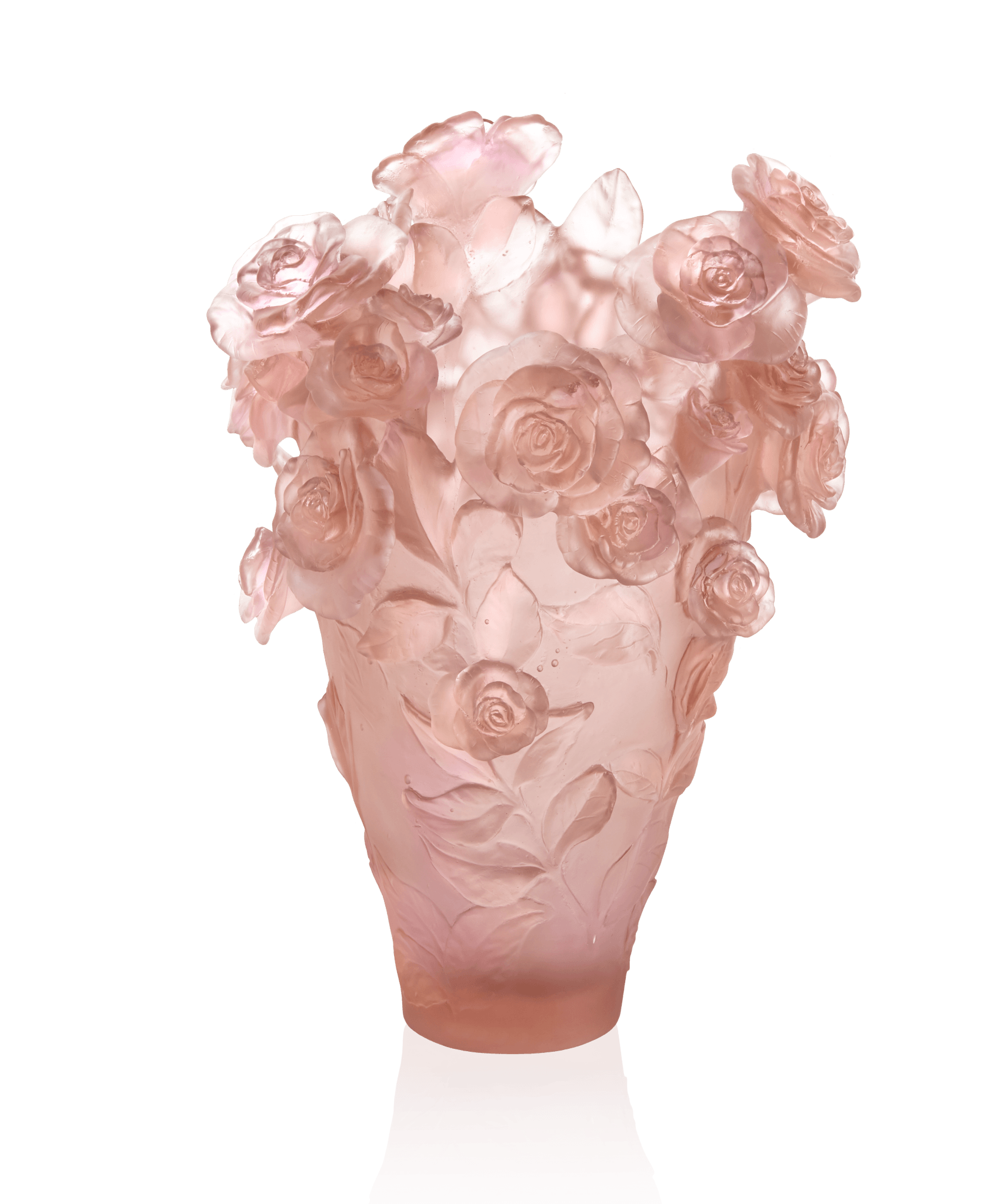 Daum Rose Passion Magnum Vase — Pink 99ex