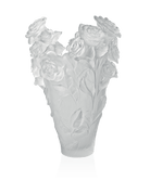 Daum Rose Passion Magnum Vase — White 50ex