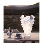 Daum Rose Passion Magnum Vase – White green and pink flower 50ex, alternate view