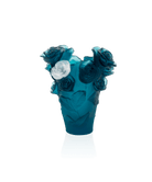 Daum Rose Passion Small Vase — Bleu white flower