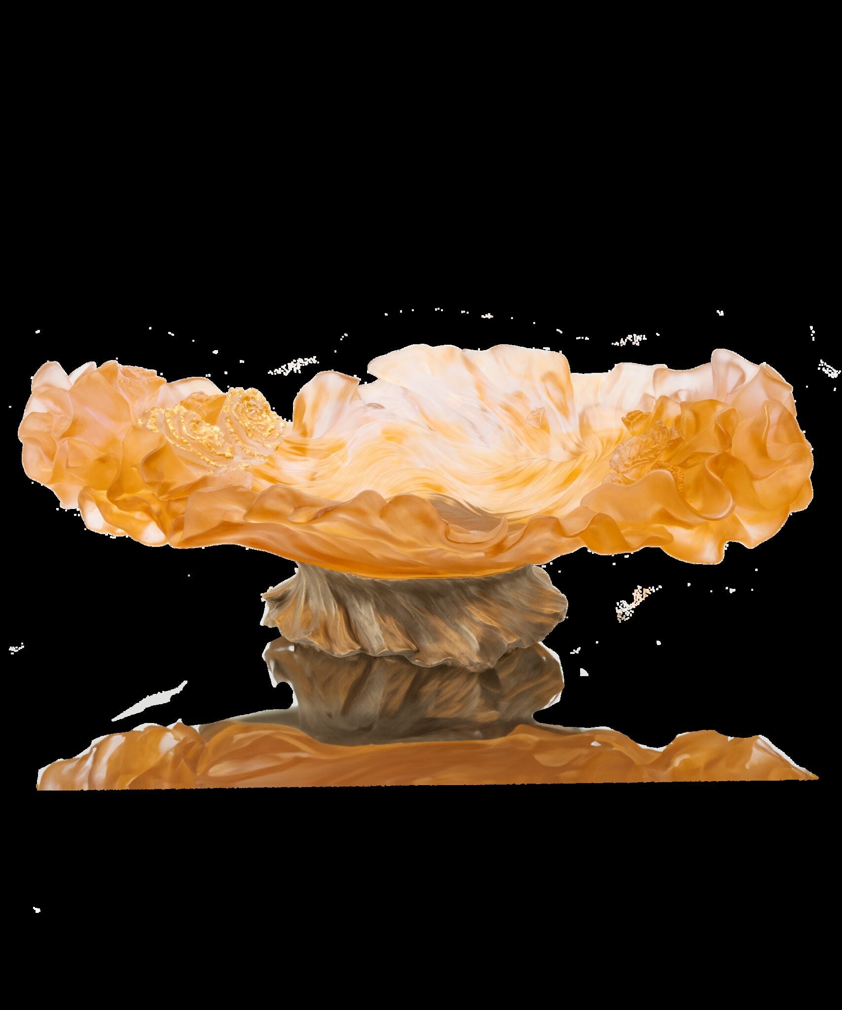 Daum Rose Royale Prestige Centerpiece 99ex Sculpture