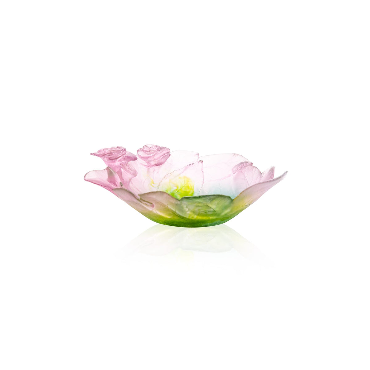 Daum Roses Ornamental Dish Decorative Tray, alternate view