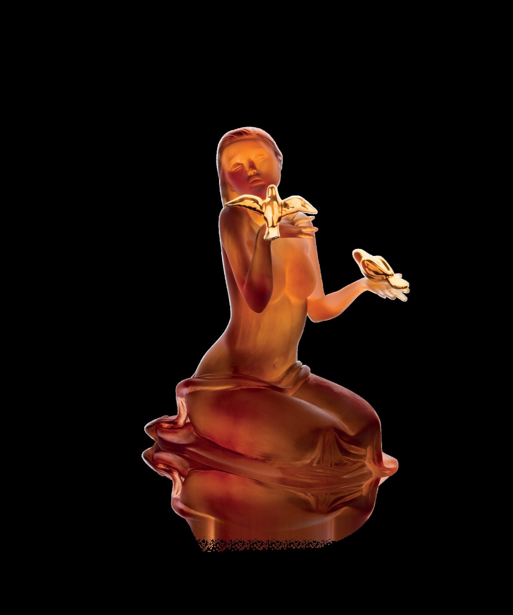 Daum Sara Et Les Oiseaux By Marie-Paule Deville-Chabrolle 225ex Sculpture