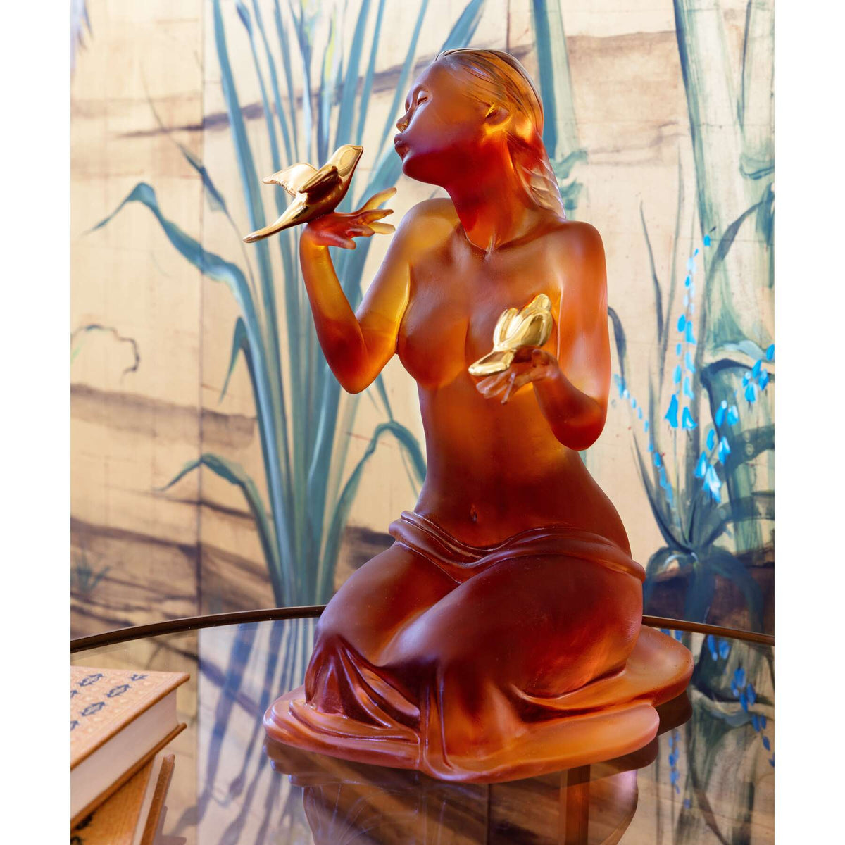 Daum Sara Et Les Oiseaux By Marie-Paule Deville-Chabrolle 225ex Sculpture, alternate view