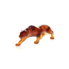 Daum Small Panther Amber Sculpture