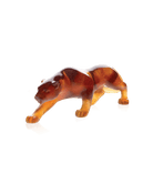 Daum Small Panther Amber Sculpture
