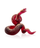 Daum Snake Sculpture — Red gold finish 88ex