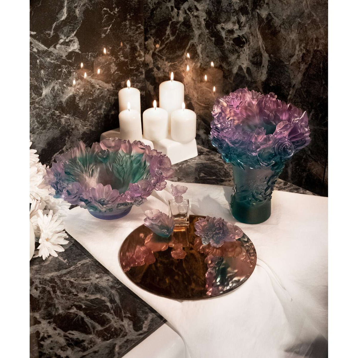 Daum Sweet Garden Decorative Flower Sculpture, alternate view