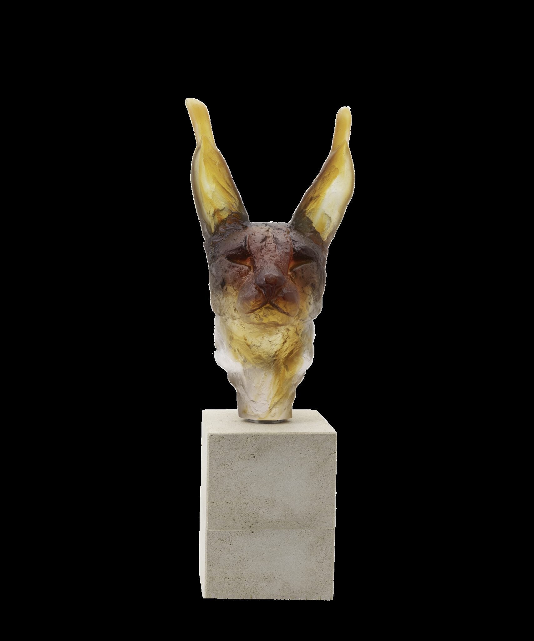 Daum Tête De Caracal By Isabelle Carabantes 75ex Sculpture
