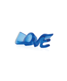 Daum True Love Sculpture — Blue