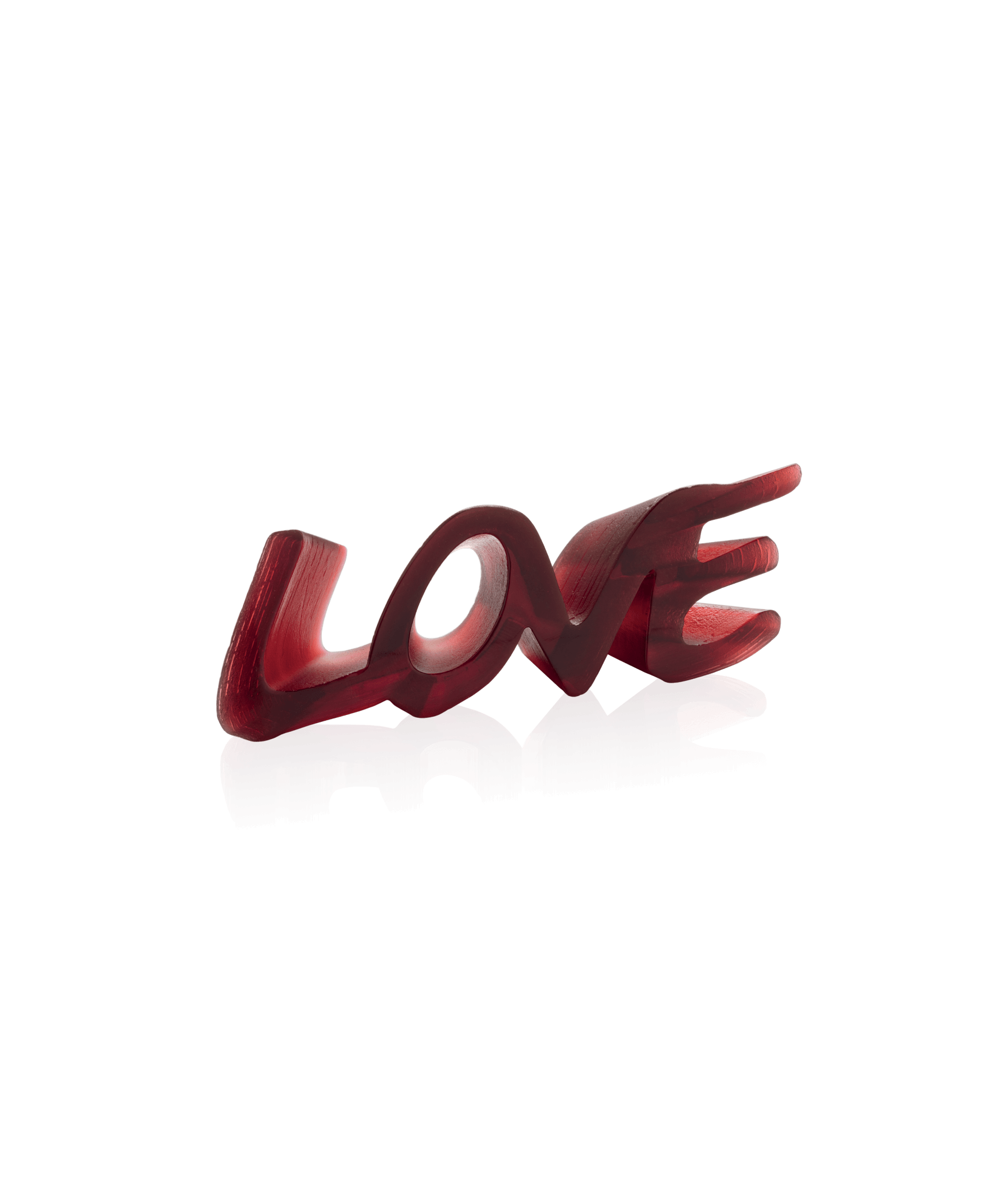Daum True Love Sculpture — Red