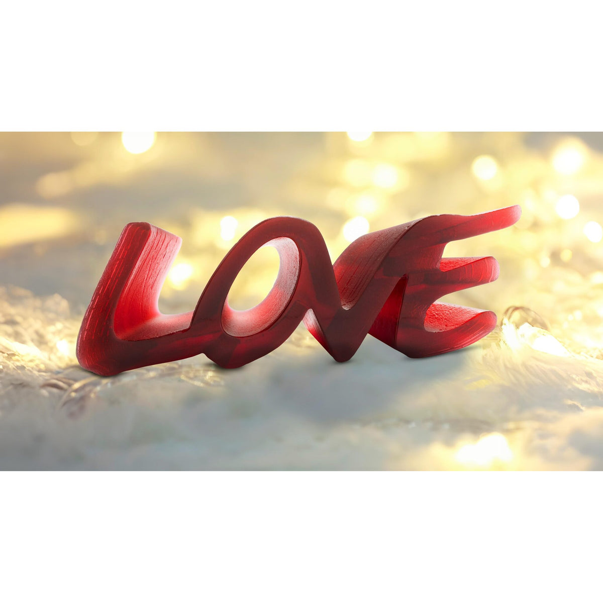 Daum True Love Sculpture – Red, alternate view