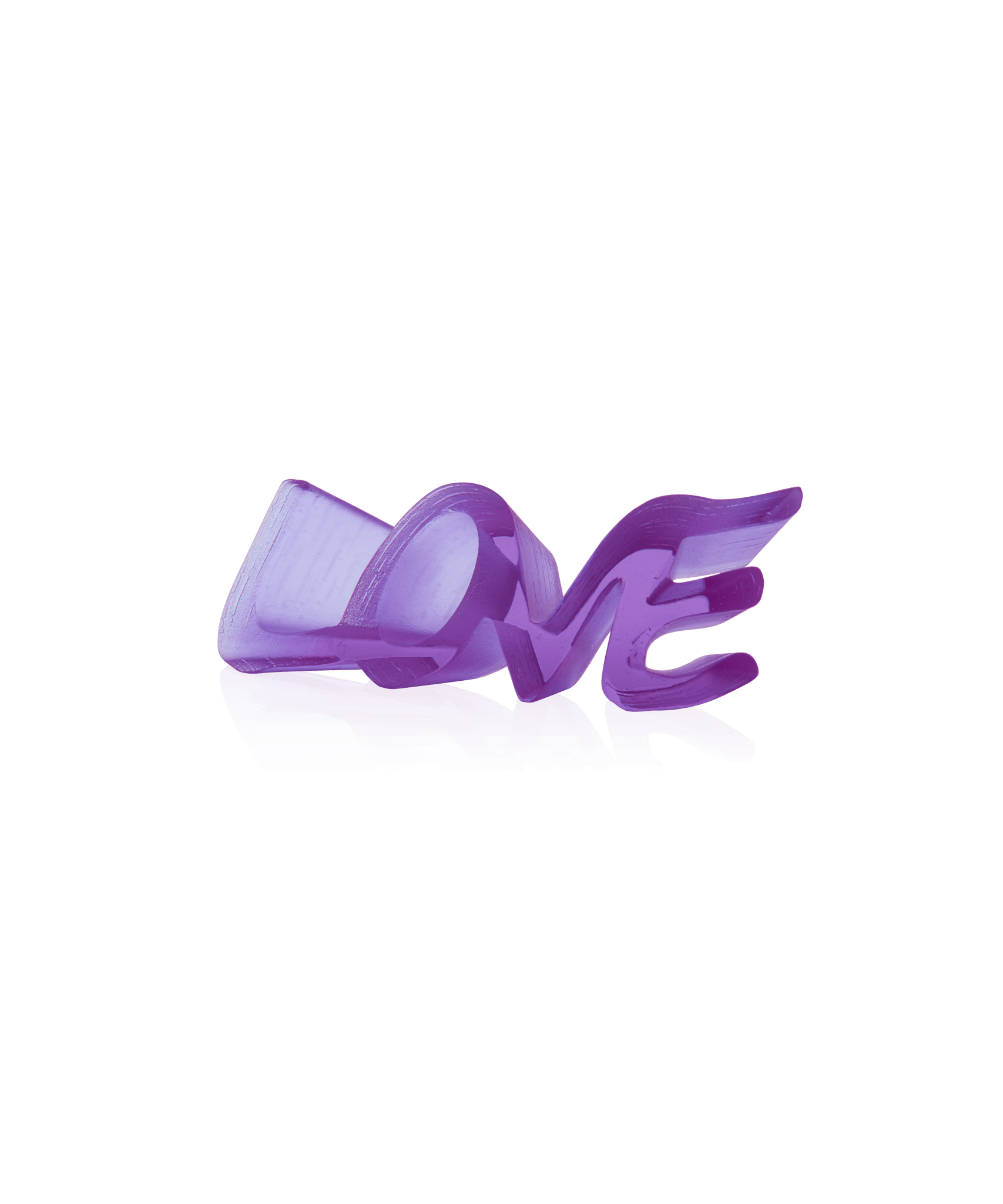 Daum True Love Sculpture — Ultraviolet