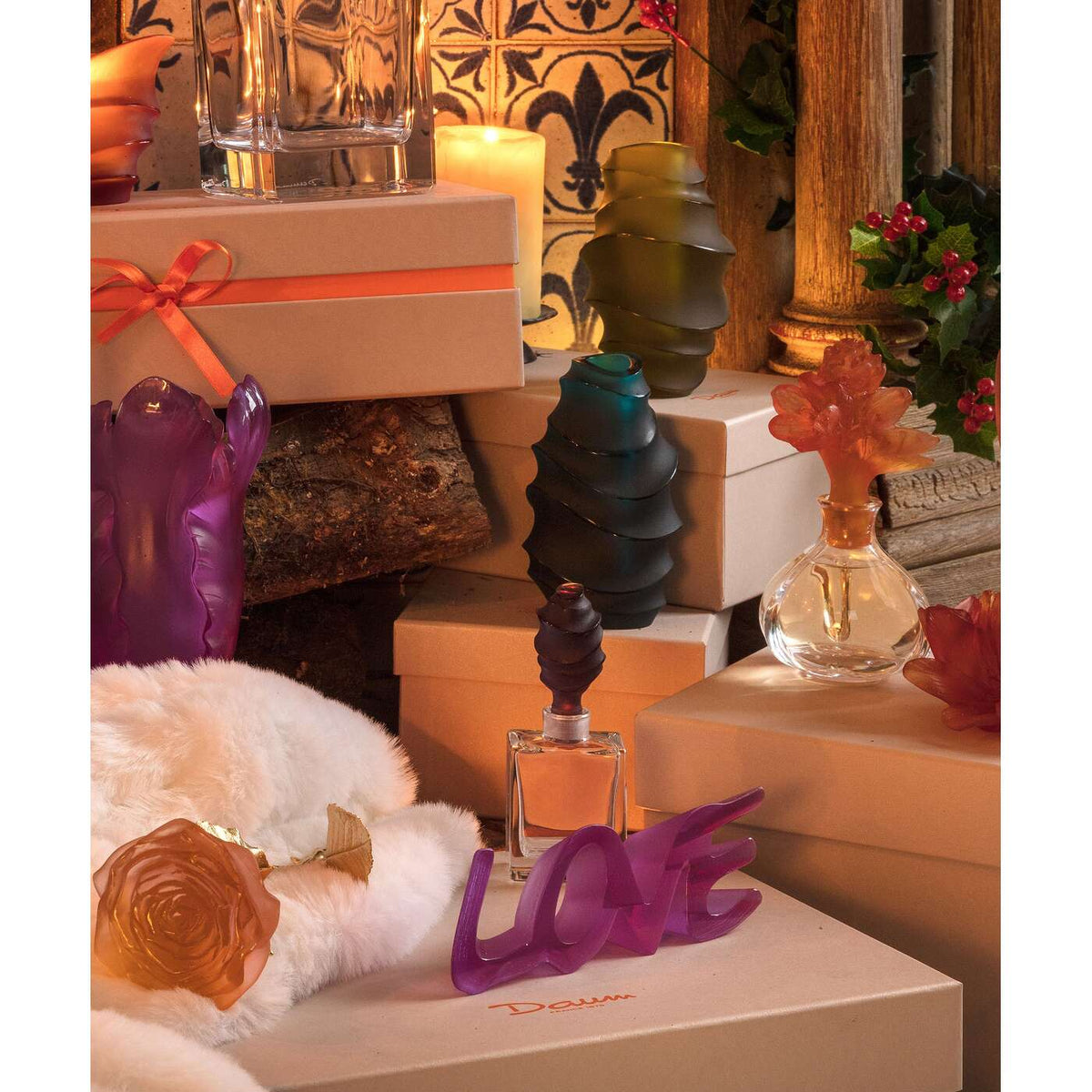 Daum True Love Sculpture – Ultraviolet, alternate view