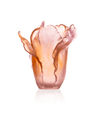 Daum Tulipe Large Vase — Amber Pink 99ex