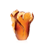Daum Tulipe Large Vase — Amber