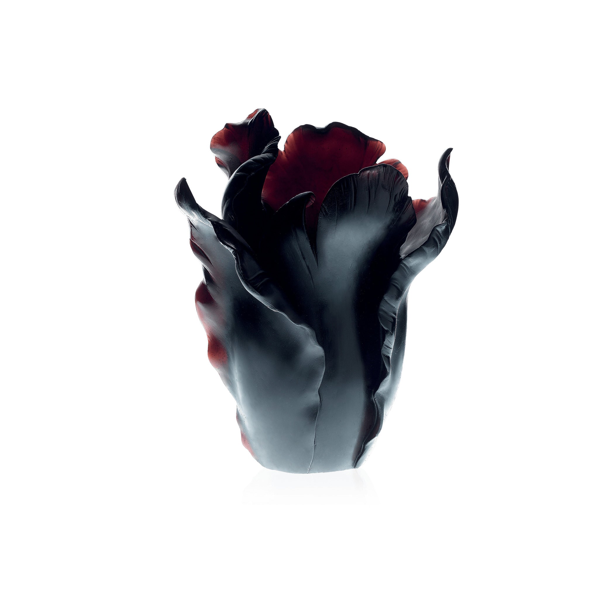 Daum Tulipe Large Vase — Black