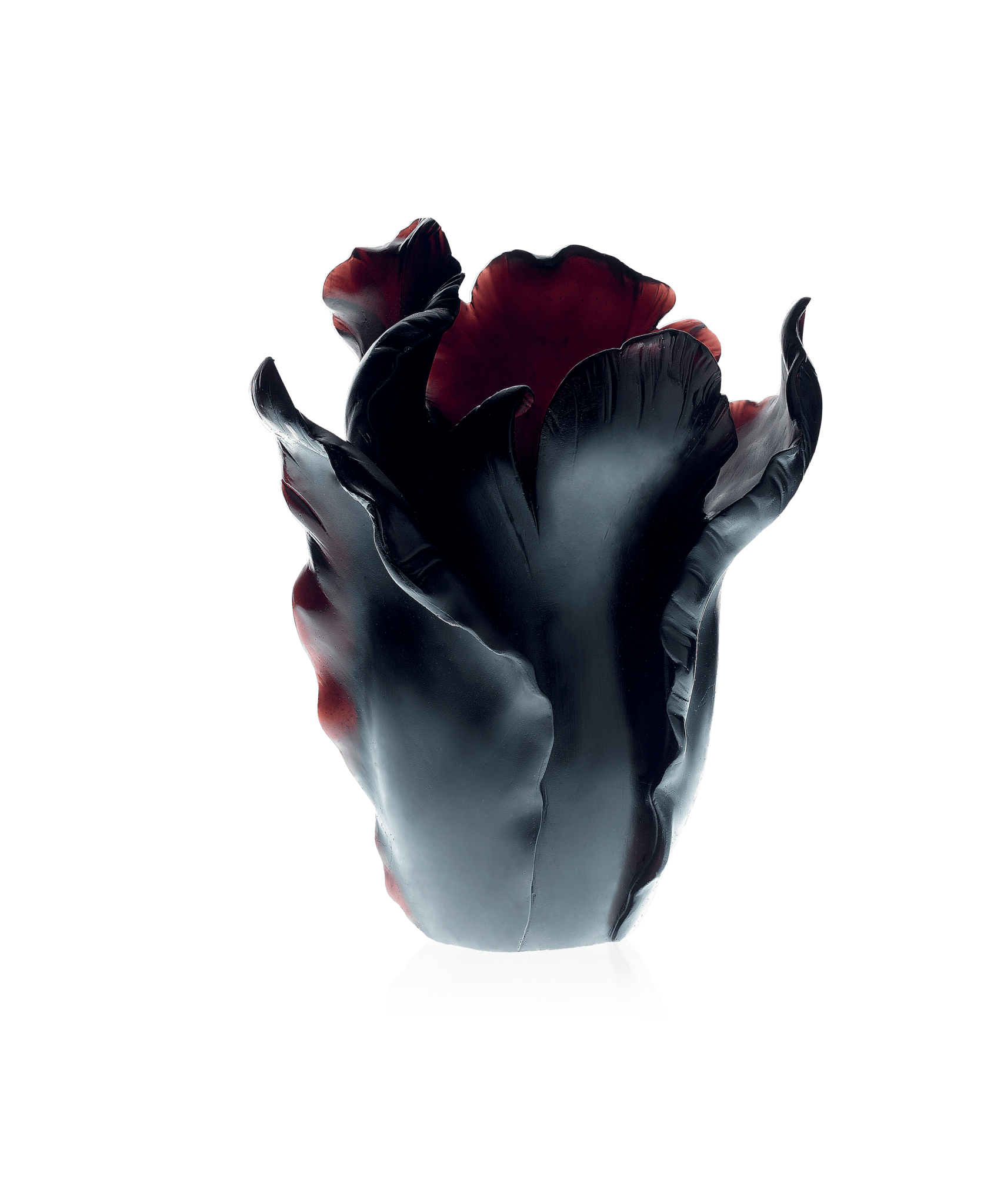 Daum Tulipe Large Vase — Black