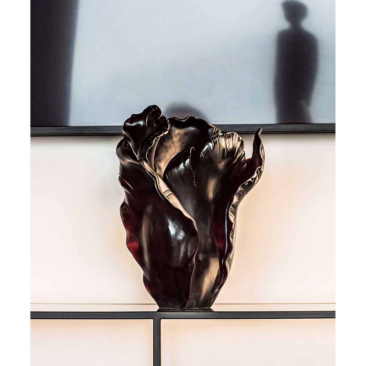 Daum Tulipe Large Vase – Black, alternate view