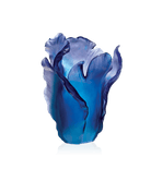 Daum Tulipe Large Vase — Blue