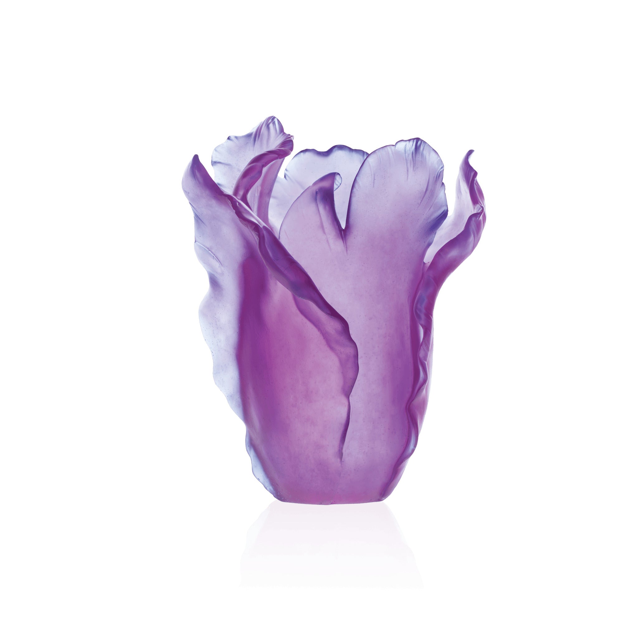 Daum Tulipe Large Vase — Ultraviolet
