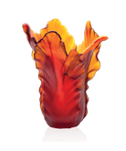 Daum Tulipe Magnum Vase 50ex — Dark amber