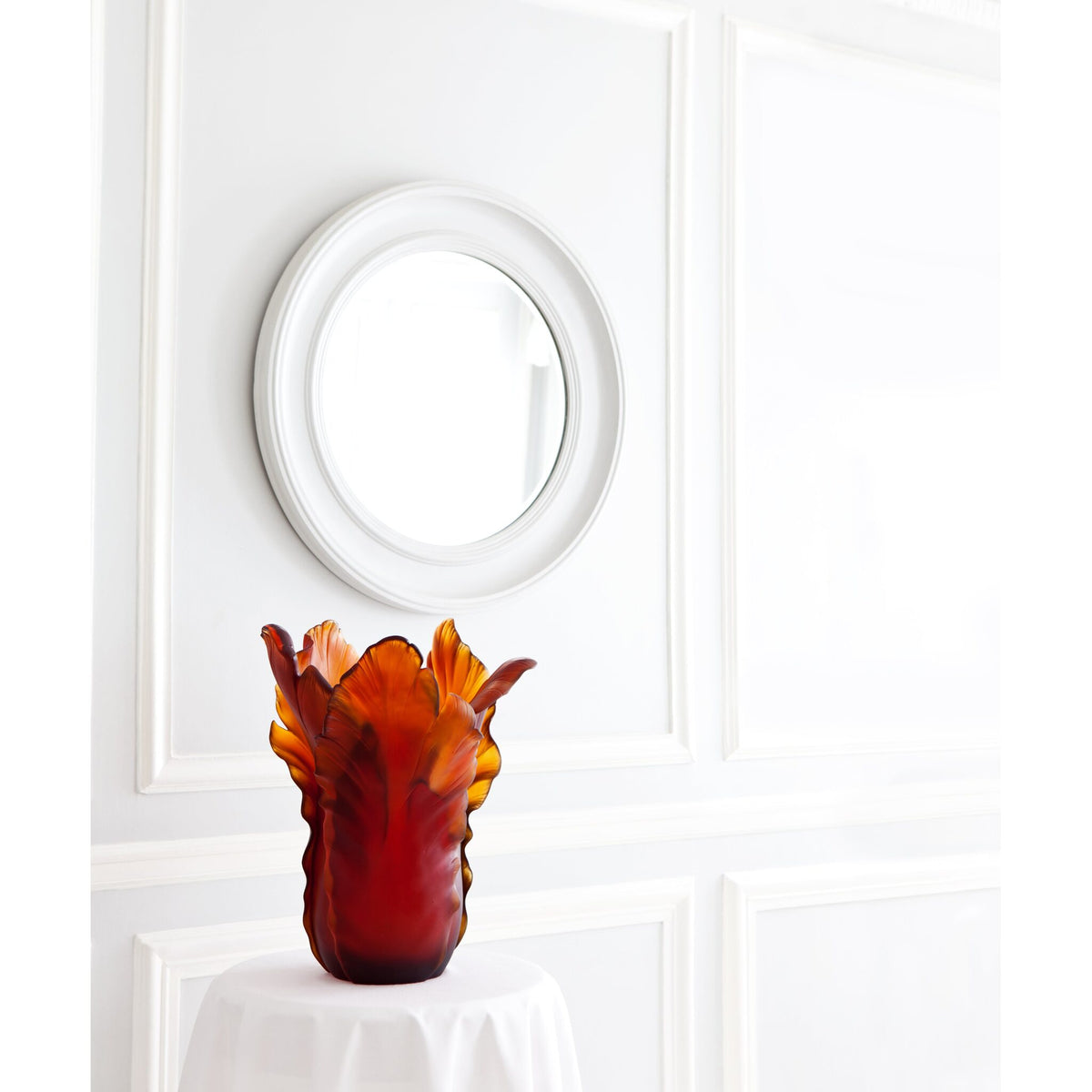 Daum Tulipe Magnum Vase 50ex – Dark amber, alternate view