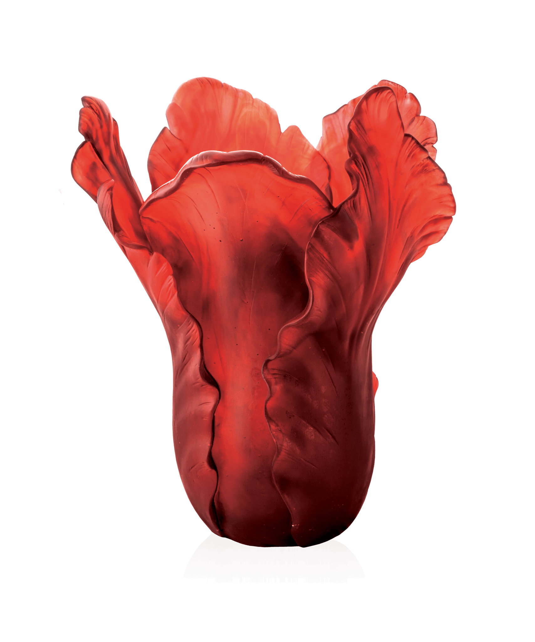 Daum Tulipe Magnum Vase 50ex — Red