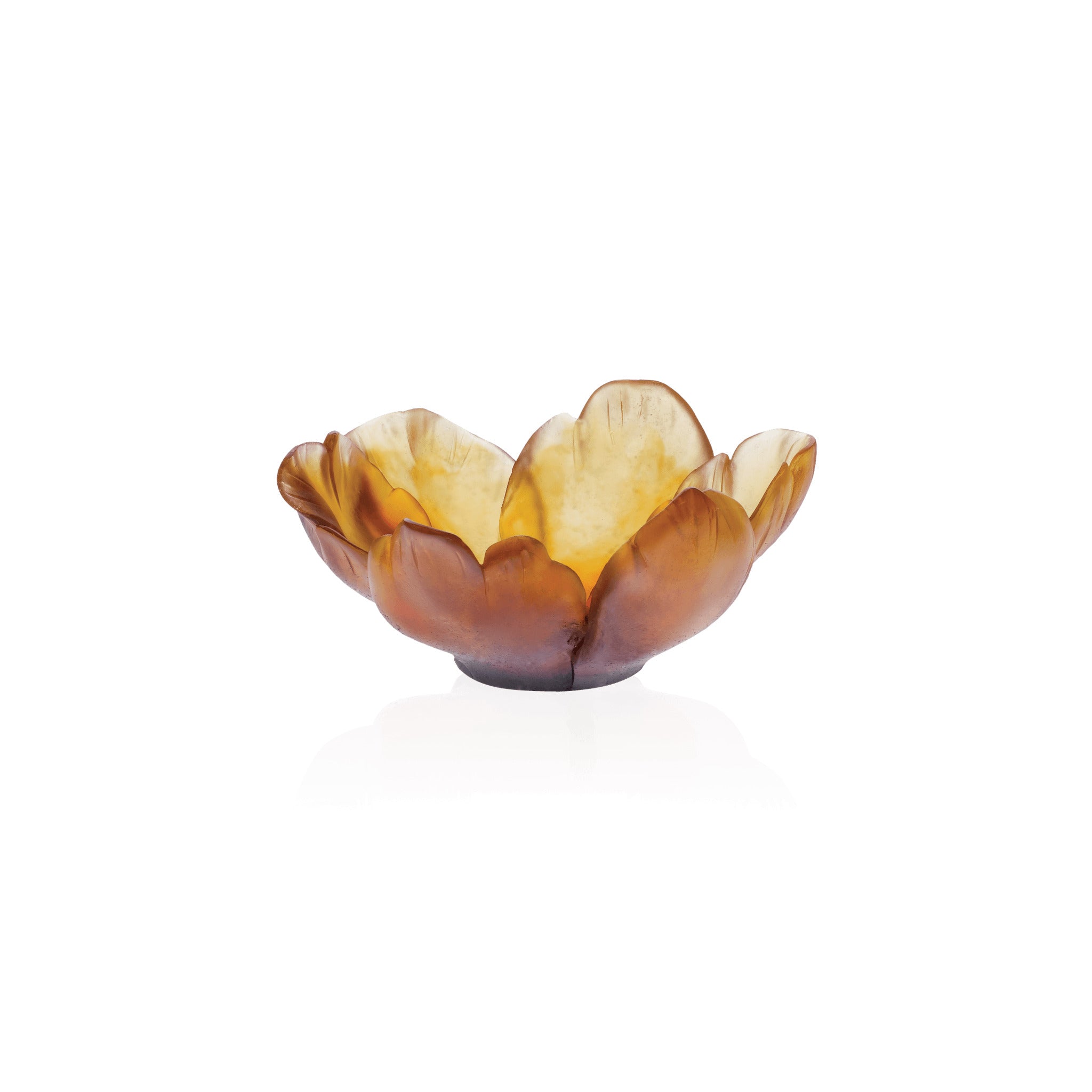 Daum Tulipe Small Bowl — Amber