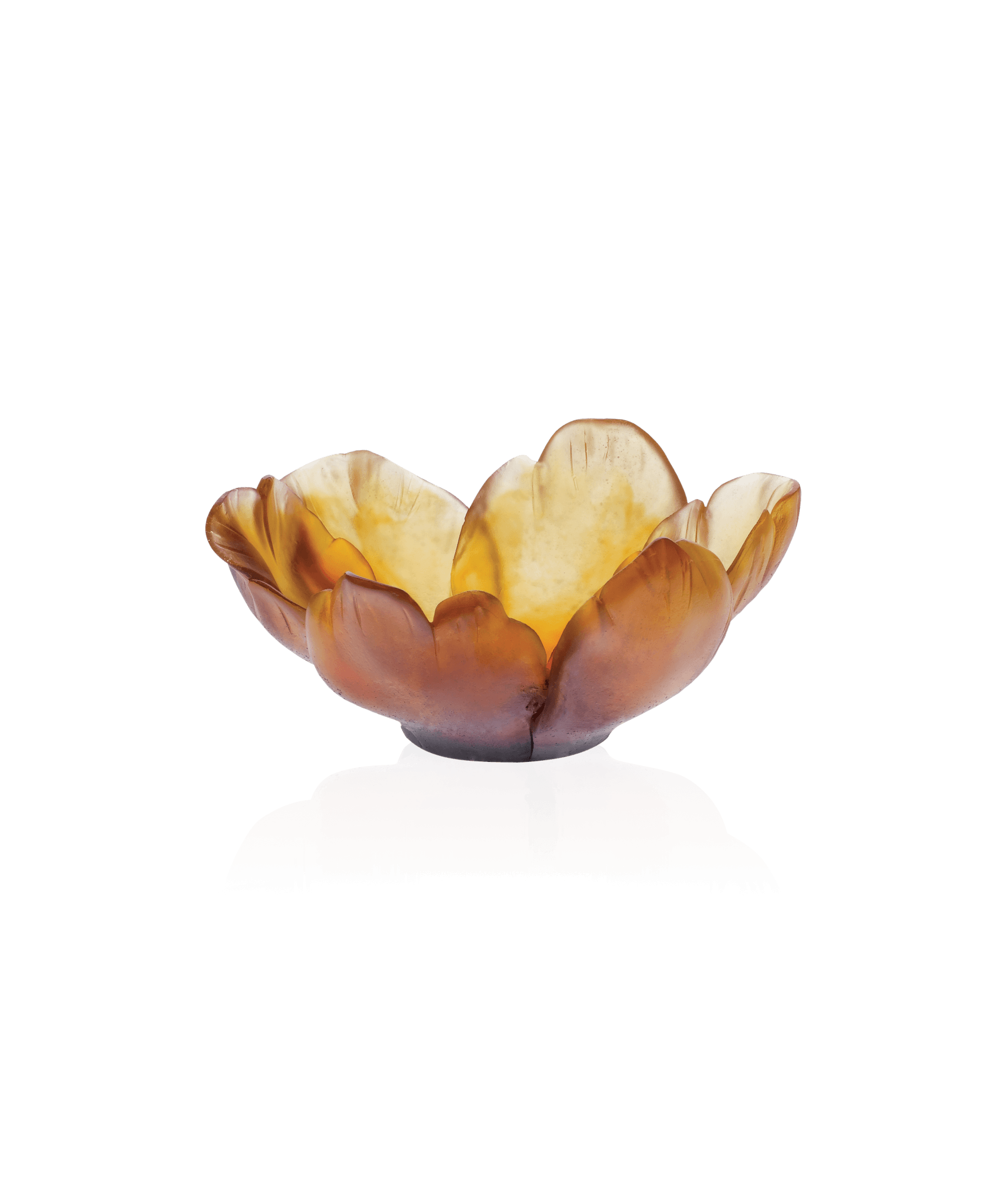 Daum Tulipe Small Bowl — Amber