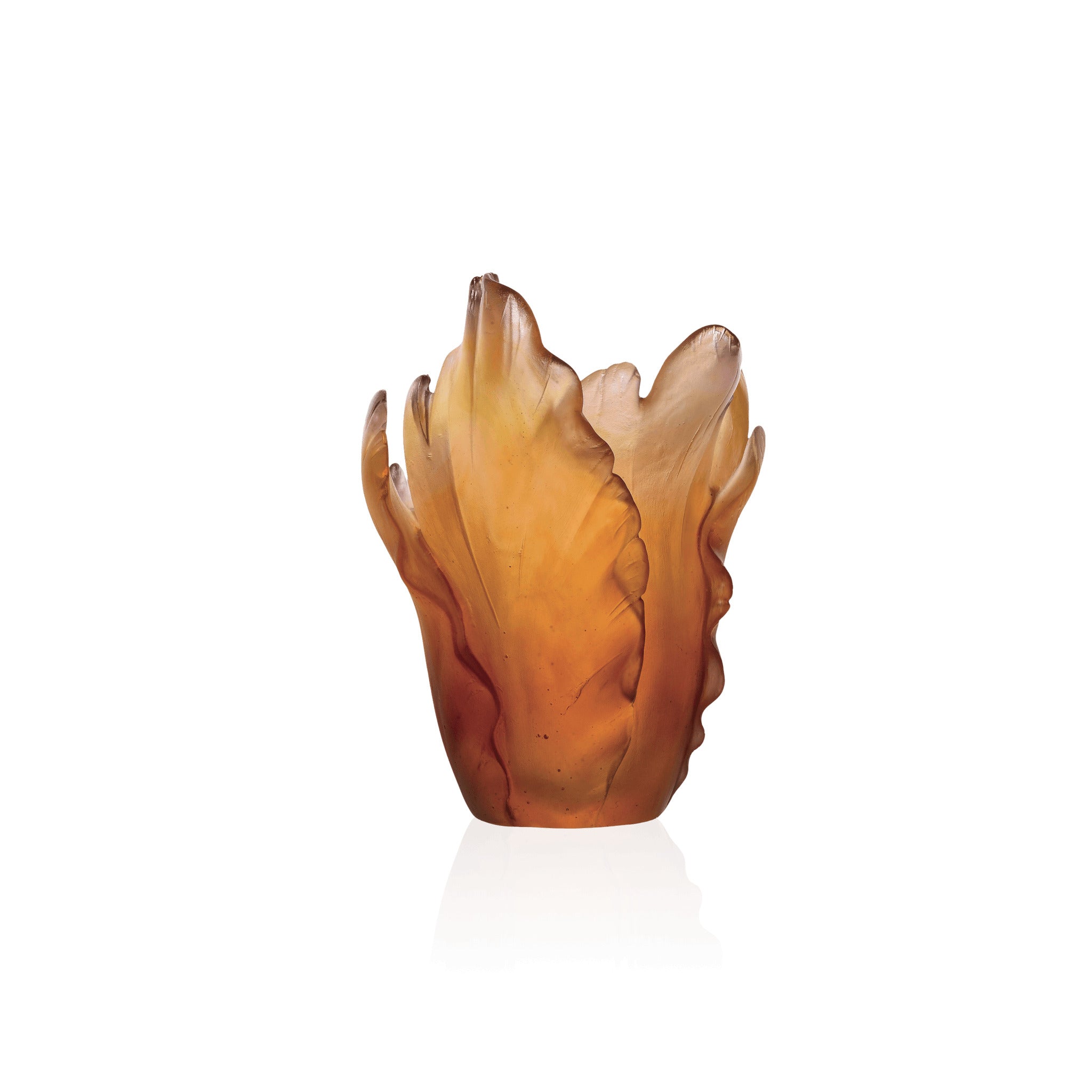Daum Tulipe Vase — Amber