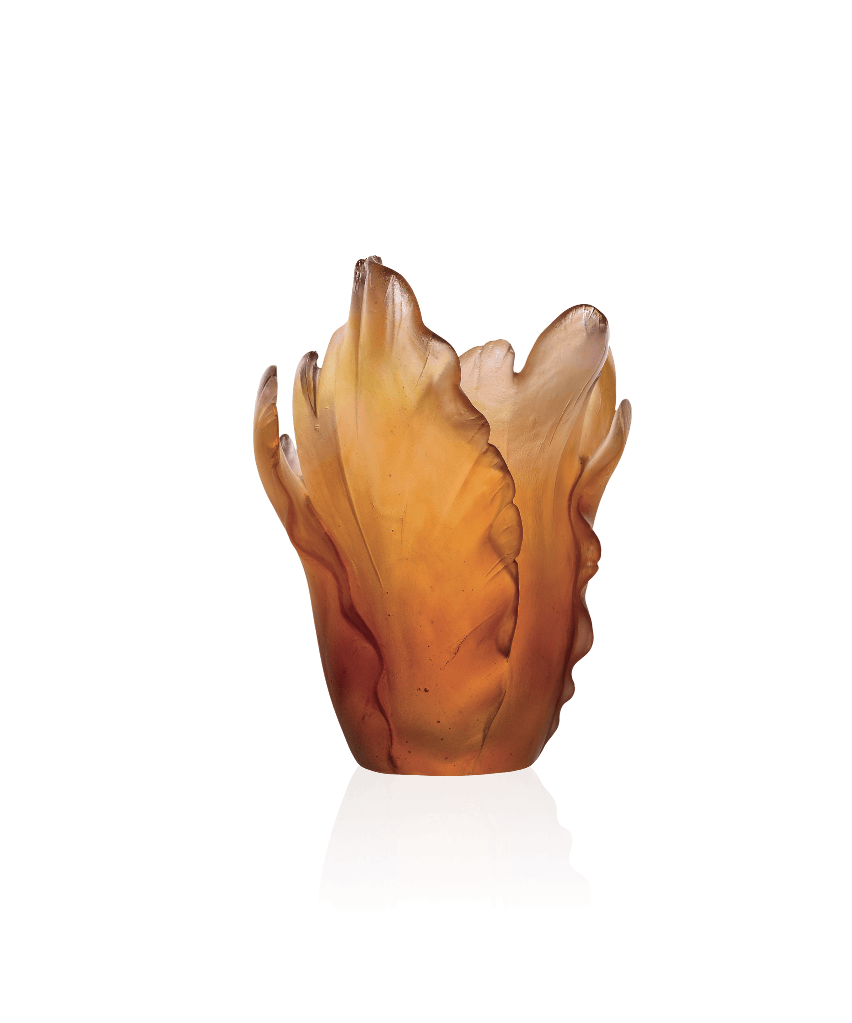 Daum Tulipe Vase — Amber