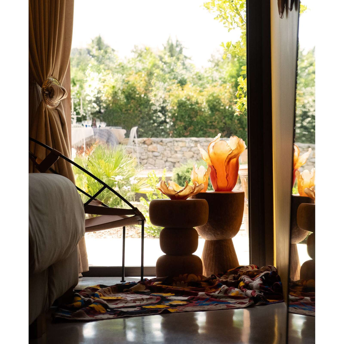 Daum Tulipe Vase – Amber, alternate view
