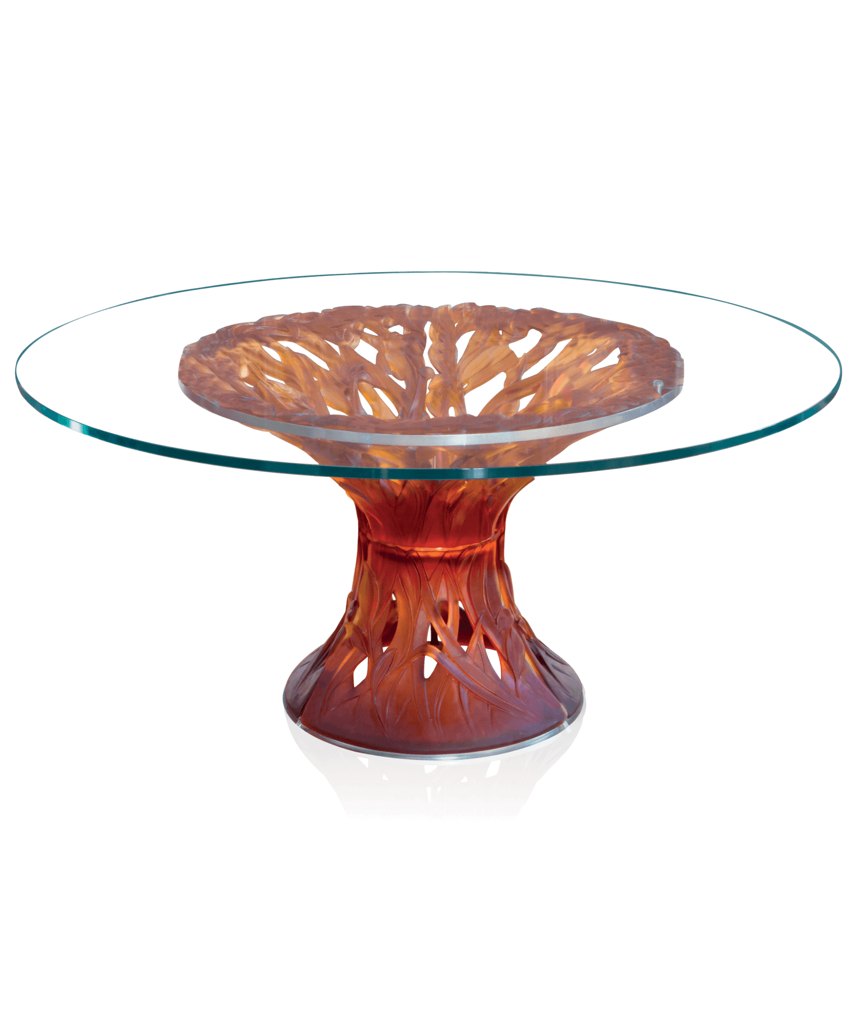Daum Végétale 6 Piece Table Sculpture — Amber