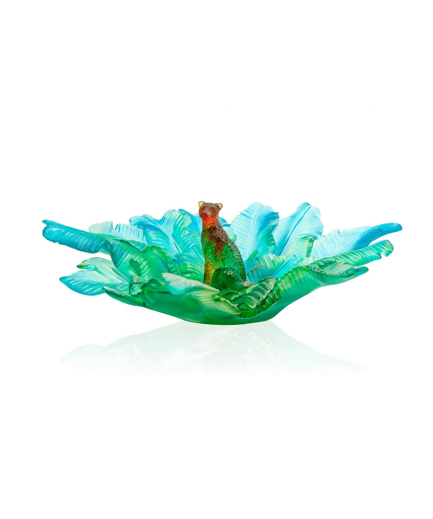Daum Voyage Tropical Centerpiece Sculpture