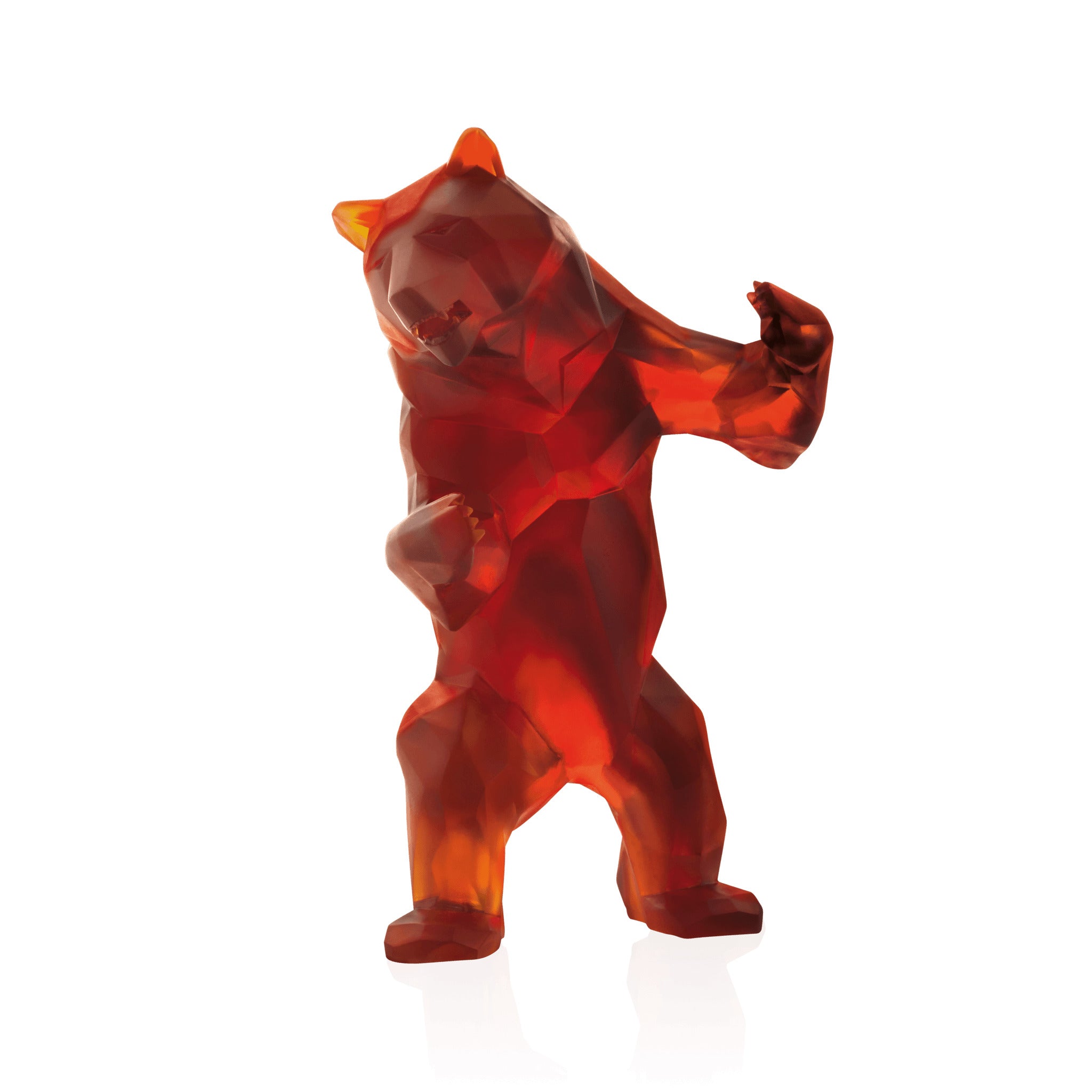 Daum Wild Bear Amber By Richard Orlinski 50ex Sculpture