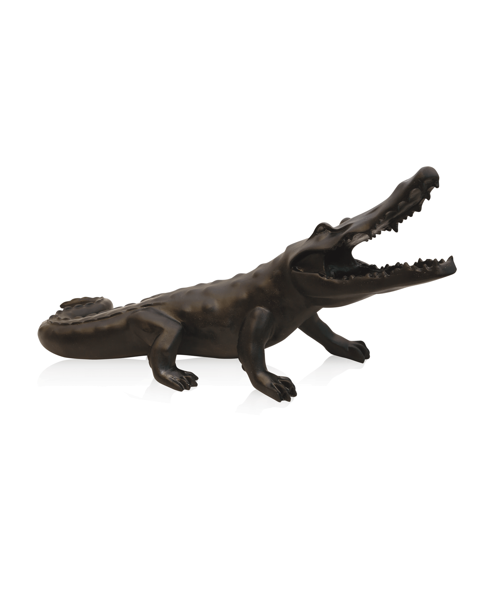 Daum Wild Crocodile Black By Richard Orlinski 99ex Sculpture