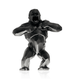 Daum Wild Kong By Richard Orlinski 99ex Sculpture — Black
