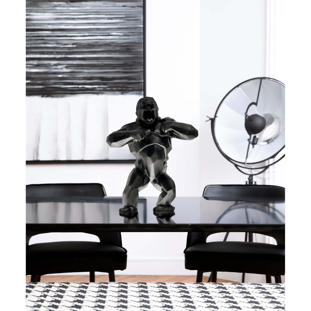 Daum Wild Kong By Richard Orlinski 99ex Sculpture – Black, alternate view