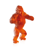Daum Wild Kong By Richard Orlinski 99ex Sculpture — Orange