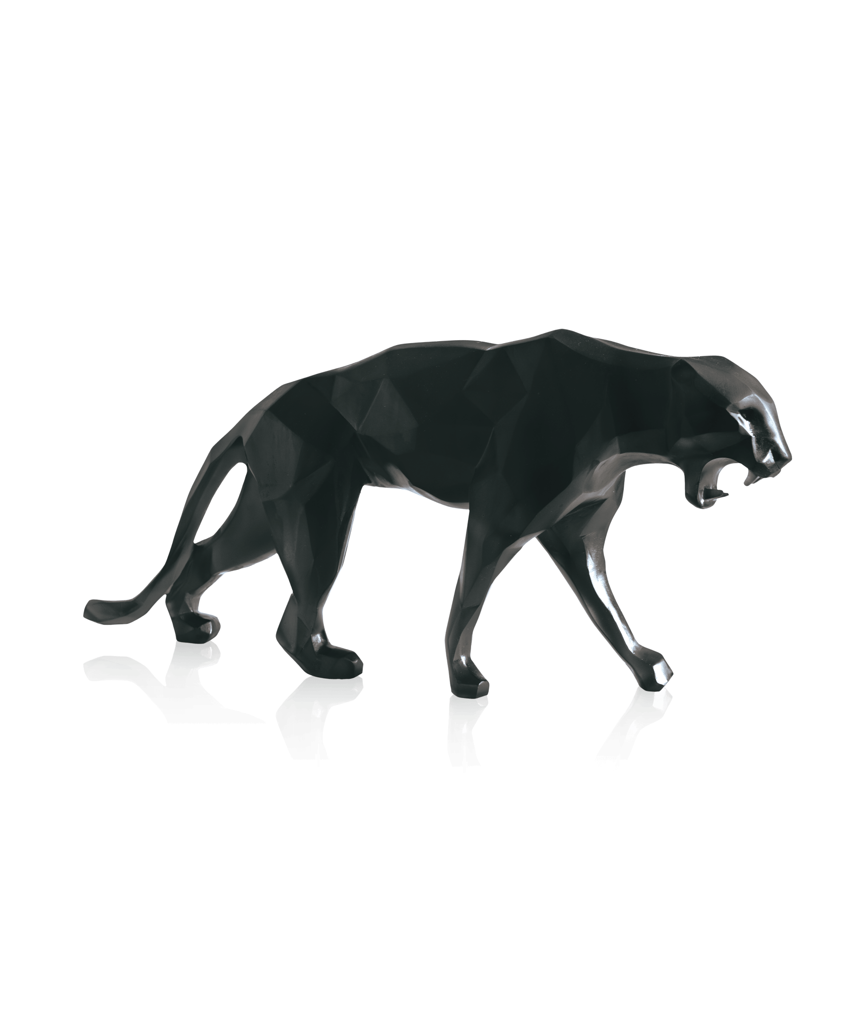Daum Wild Panther By Richard Orlinski 99ex Sculpture — Black