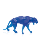 Daum Wild Panther By Richard Orlinski 99ex Sculpture — Blue